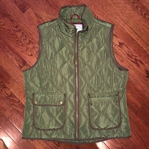 G.H. Bass || Green Quilted Vest